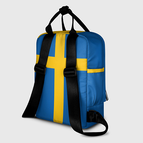 Женский рюкзак Флаг Швеции / 3D-принт – фото 2
