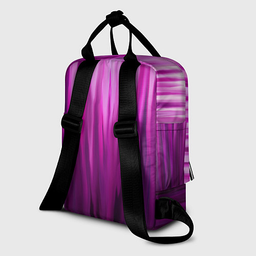 Женский рюкзак Фиолетово-черные краски / 3D-принт – фото 2