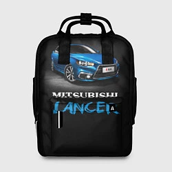 Рюкзак женский Mitsubishi Lancer, цвет: 3D-принт