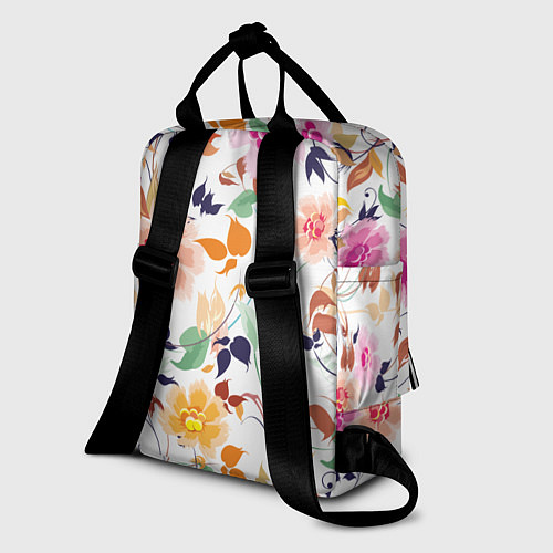 Женский рюкзак Нежные цветы / 3D-принт – фото 2
