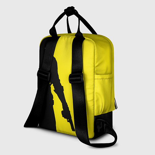 Женский рюкзак PUBG: Yellow Shadow / 3D-принт – фото 2