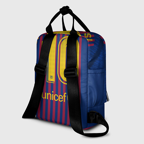 Женский рюкзак FC Barcelona: Messi Home 18/19 / 3D-принт – фото 2