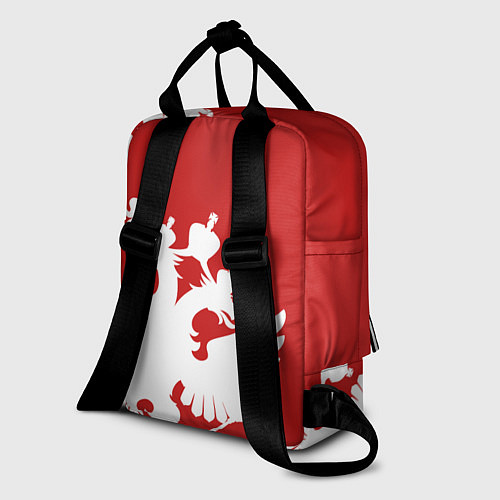 Женский рюкзак Russia: Red & White / 3D-принт – фото 2