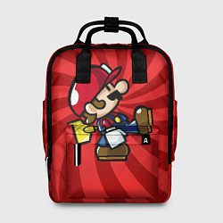 Рюкзак женский Super Mario: Red Illusion, цвет: 3D-принт