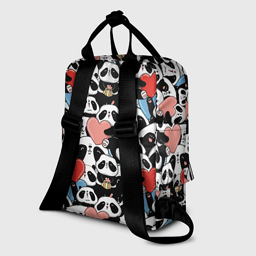 Женский рюкзак Funny Pandas / 3D-принт – фото 2