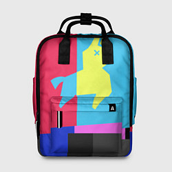 Рюкзак женский Цветная Лама, цвет: 3D-принт