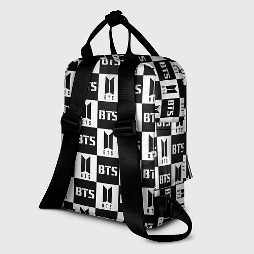 Женский рюкзак BTS B&W / 3D-принт – фото 2