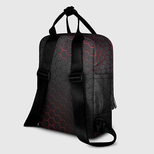 Женский рюкзак CS:GO Grey Carbon / 3D-принт – фото 2