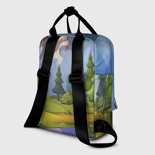 Женский рюкзак Fortnite: Forest View / 3D-принт – фото 2