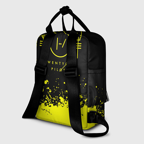 Женский рюкзак 21 Pilots: Yellow Paint / 3D-принт – фото 2