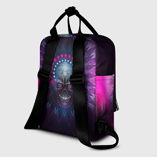 Женский рюкзак Slipknot: Neon Skull / 3D-принт – фото 2