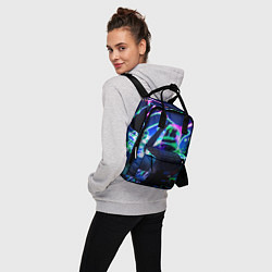 Рюкзак женский Marshmello: Neon DJ, цвет: 3D-принт — фото 2
