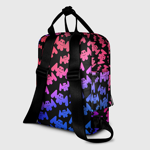 Женский рюкзак Marshmello: Pink & Violet / 3D-принт – фото 2