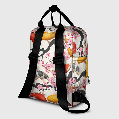 Женский рюкзак Карпы кои в сакуре / 3D-принт – фото 2