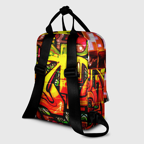 Женский рюкзак Red Graffiti / 3D-принт – фото 2