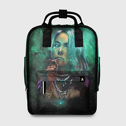 Рюкзак женский Billie Eilish: Green Space, цвет: 3D-принт