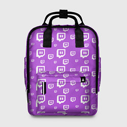 Рюкзак женский Twitch: Violet Pattern, цвет: 3D-принт