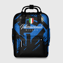 Рюкзак женский Интер Милан логотипы, цвет: 3D-принт