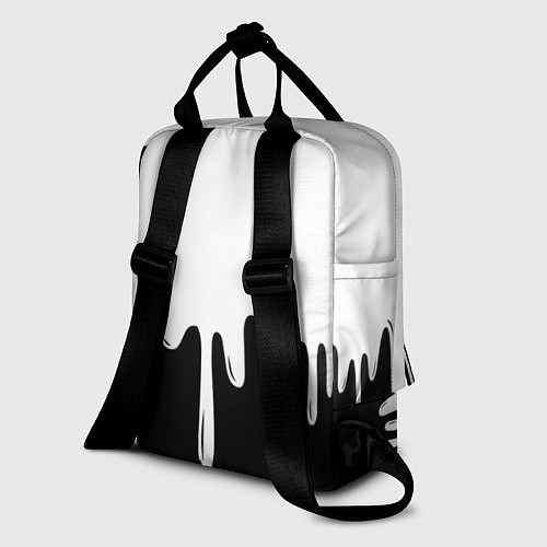 Женский рюкзак MELLO BLACK x WHITE / 3D-принт – фото 2