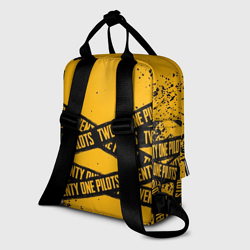 Женский рюкзак 21 Pilots: Yellow Levitate / 3D-принт – фото 2