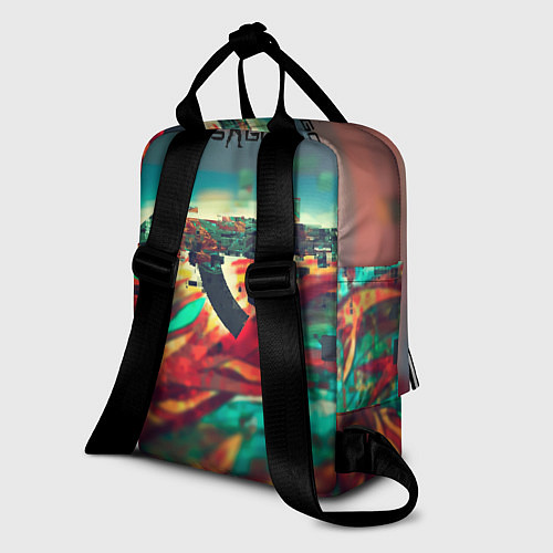 Женский рюкзак CS GO logo abstract / 3D-принт – фото 2