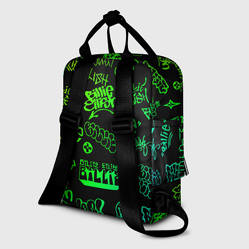 Женский рюкзак BILLIE EILISH: Grunge Graffiti / 3D-принт – фото 2