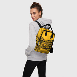Рюкзак женский BILLIE EILISH: Yellow Tape, цвет: 3D-принт — фото 2