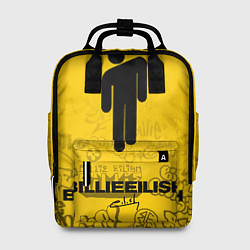 Рюкзак женский Billie Eilish: Yellow Manikin, цвет: 3D-принт