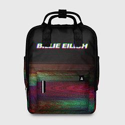 Рюкзак женский BILLIE EILISH: Black Glitch, цвет: 3D-принт