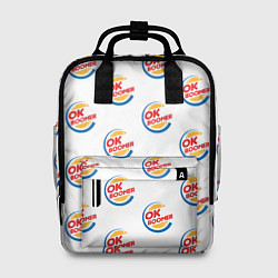 Рюкзак женский OK boomer logo, цвет: 3D-принт