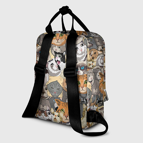 Женский рюкзак ALL CATS MEMES / 3D-принт – фото 2