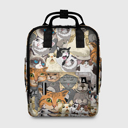 Рюкзак женский ALL CATS MEMES, цвет: 3D-принт