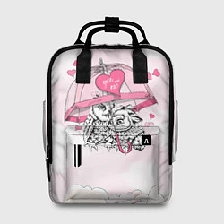 Рюкзак женский Влюбленные совушки, цвет: 3D-принт