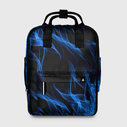 Рюкзак женский BLUE FIRE FLAME, цвет: 3D-принт