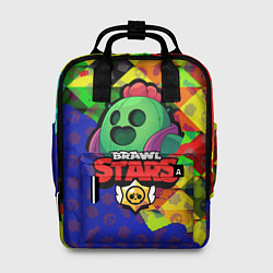 Рюкзак женский BRAWL STARS SPIKE, цвет: 3D-принт
