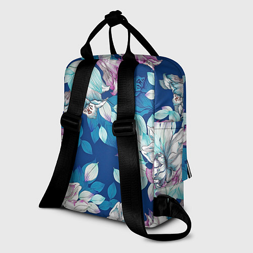 Женский рюкзак Нежные цветы / 3D-принт – фото 2