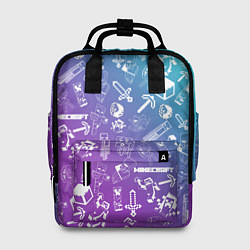 Рюкзак женский Minecraft pattern, цвет: 3D-принт