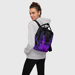 Рюкзак женский ФИОЛЕТОВЫЙ ОГОНЬ, цвет: 3D-принт — фото 2