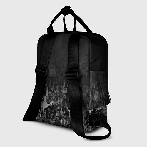 Женский рюкзак Череп с ирокезы / 3D-принт – фото 2