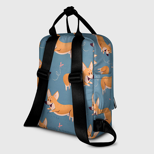 Женский рюкзак Корги с бабочкой / 3D-принт – фото 2