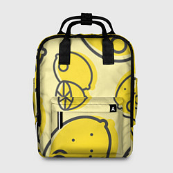 Рюкзак женский Лимончики, цвет: 3D-принт