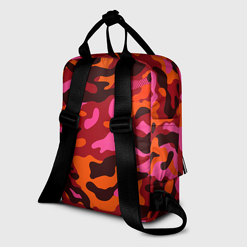 Женский рюкзак CAMOUFLAGE RED / 3D-принт – фото 2