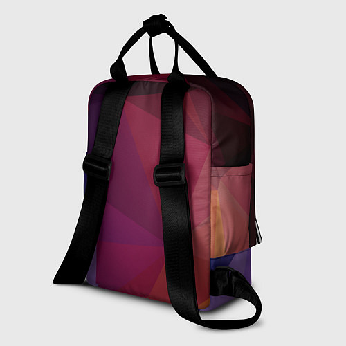 Женский рюкзак Полигональный фон / 3D-принт – фото 2