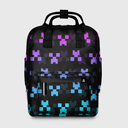Рюкзак женский MINECRAFT CREEPER NEON, цвет: 3D-принт
