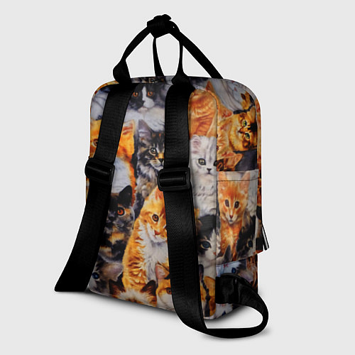 Женский рюкзак КОТЯТКИ / 3D-принт – фото 2