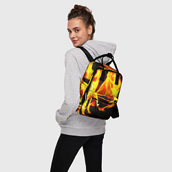 Рюкзак женский В ОГНЕ, цвет: 3D-принт — фото 2