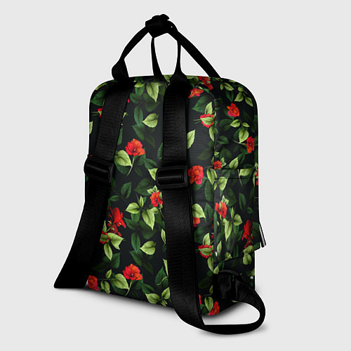Женский рюкзак Цветочный сад / 3D-принт – фото 2