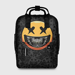 Женский рюкзак Смайлик на черепе Emoji