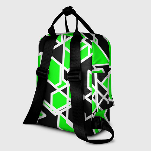 Женский рюкзак Зелёное трубы / 3D-принт – фото 2
