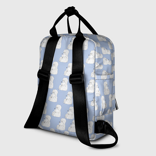 Женский рюкзак Голубой мегамозг / 3D-принт – фото 2